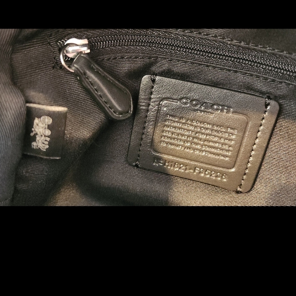 Metallic Silver Coach Mini Backpack - image 6